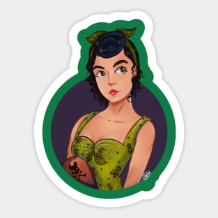 Pin Up girl Sticker